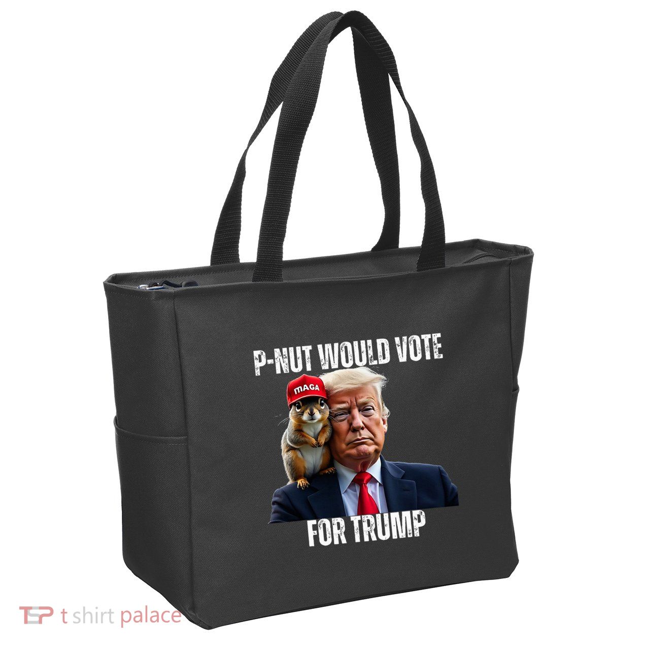 Justice For P Nut The Squirrel Justice For Peanut Trump Vote Zip Tote Bag