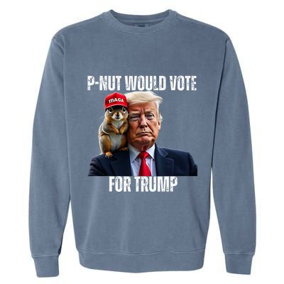 Justice For P Nut The Squirrel Justice For Peanut Trump Vote Garment-Dyed Sweatshirt