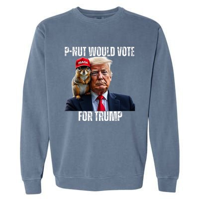 Justice For P Nut The Squirrel Justice For Peanut Trump Vote Garment-Dyed Sweatshirt