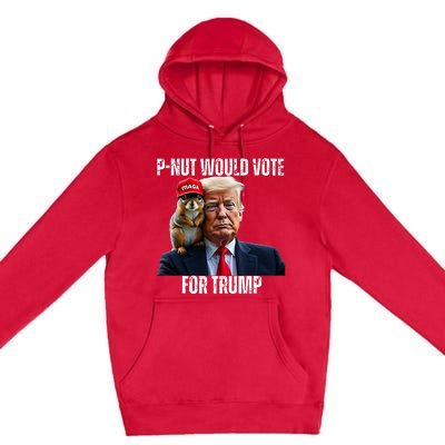 Justice For P Nut The Squirrel Justice For Peanut Trump Vote Premium Pullover Hoodie