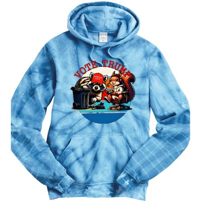 Justice For Peanut Fred The Raccoon Vote Trump Maga 2024 Tie Dye Hoodie