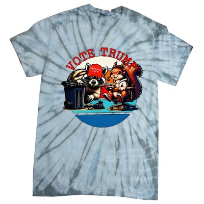 Justice For Peanut Fred The Raccoon Vote Trump Maga 2024 Tie-Dye T-Shirt