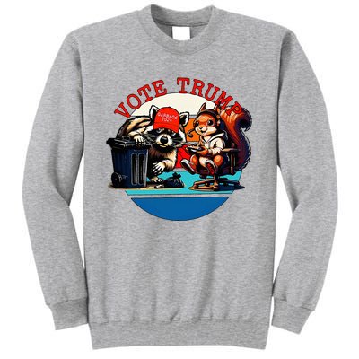 Justice For Peanut Fred The Raccoon Vote Trump Maga 2024 Tall Sweatshirt