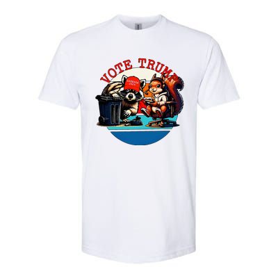 Justice For Peanut Fred The Raccoon Vote Trump Maga 2024 Softstyle CVC T-Shirt