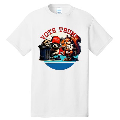 Justice For Peanut Fred The Raccoon Vote Trump Maga 2024 Tall T-Shirt