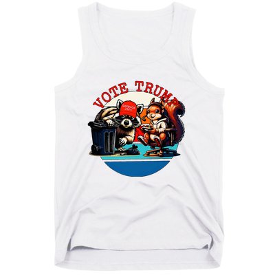 Justice For Peanut Fred The Raccoon Vote Trump Maga 2024 Tank Top