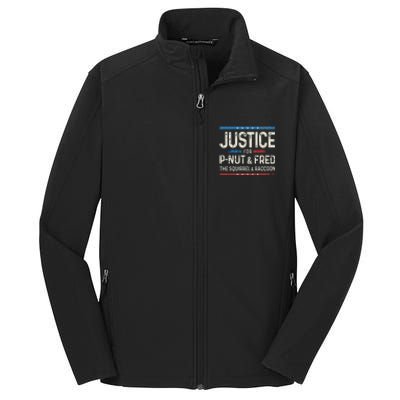 Justice For Pnut And Fred The Squirrel Peanut Justice Core Soft Shell Jacket