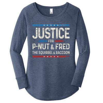 Justice For Pnut And Fred The Squirrel Peanut Justice Women's Perfect Tri Tunic Long Sleeve Shirt