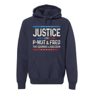 Justice For Pnut And Fred The Squirrel Peanut Justice Premium Hoodie