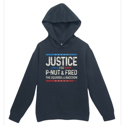 Justice For Pnut And Fred The Squirrel Peanut Justice Urban Pullover Hoodie