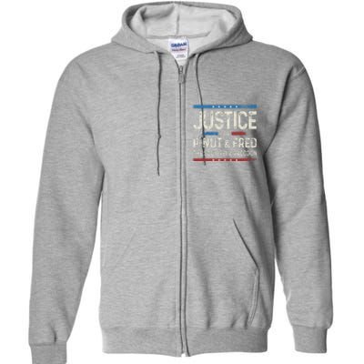 Justice For Pnut And Fred The Squirrel Peanut Justice Full Zip Hoodie