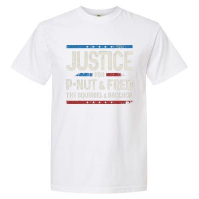 Justice For Pnut And Fred The Squirrel Peanut Justice Garment-Dyed Heavyweight T-Shirt