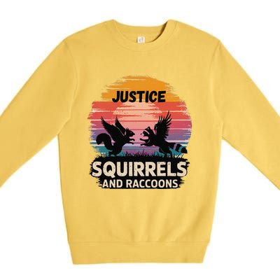 Justice For Peanut The Squirrel America Is The Land Of Cut Premium Crewneck Sweatshirt