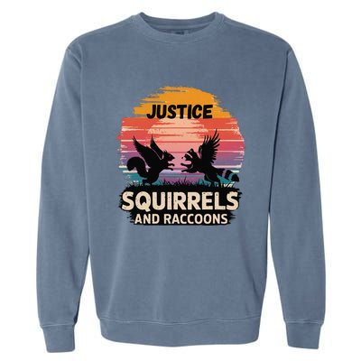 Justice For Peanut The Squirrel America Is The Land Of Cut Garment-Dyed Sweatshirt