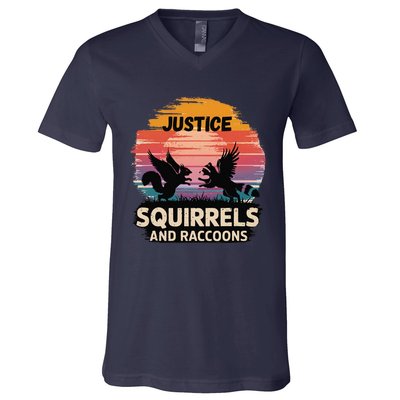 Justice For Peanut The Squirrel America Is The Land Of Cut V-Neck T-Shirt