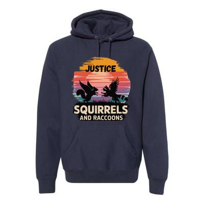 Justice For Peanut The Squirrel America Is The Land Of Cut Premium Hoodie