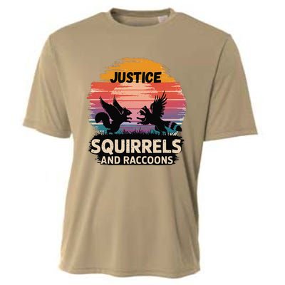 Justice For Peanut The Squirrel America Is The Land Of Cut Cooling Performance Crew T-Shirt