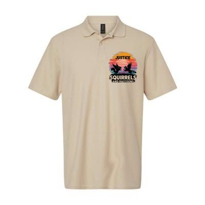 Justice For Peanut The Squirrel America Is The Land Of Cut Softstyle Adult Sport Polo