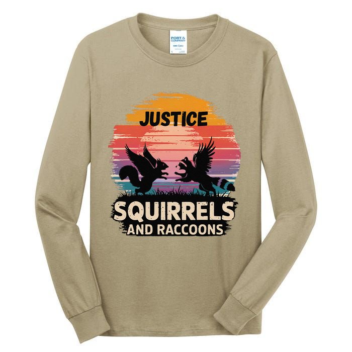 Justice For Peanut The Squirrel America Is The Land Of Cut Tall Long Sleeve T-Shirt