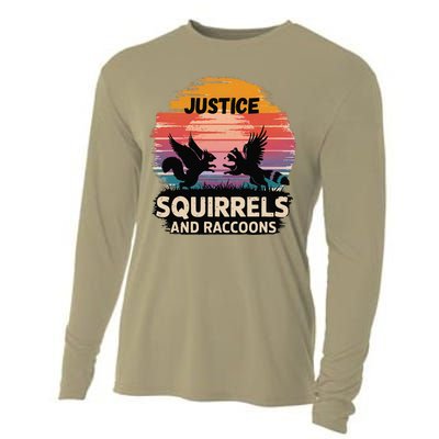 Justice For Peanut The Squirrel America Is The Land Of Cut Cooling Performance Long Sleeve Crew