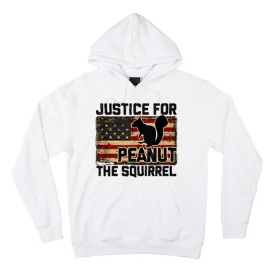 Justice For Peanut The Squirrel Vintage Usa Flag Hoodie