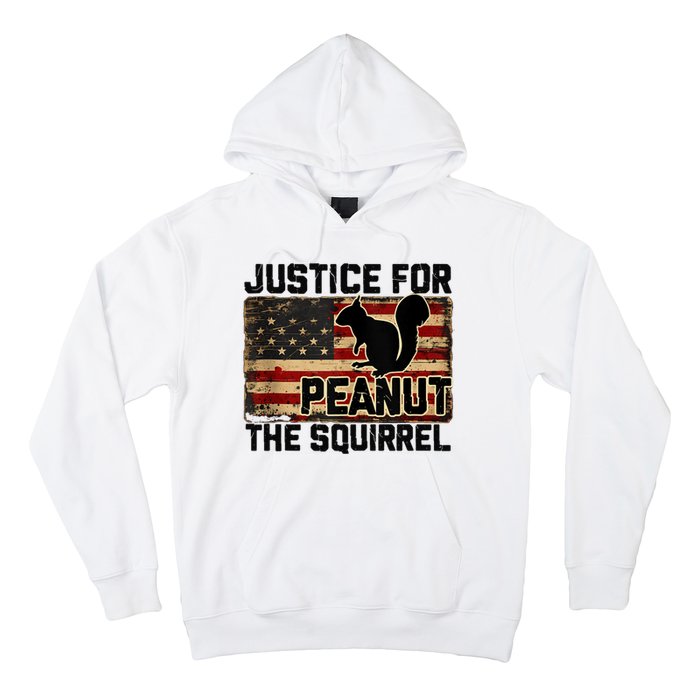 Justice For Peanut The Squirrel Vintage Usa Flag Hoodie