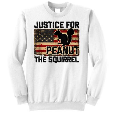 Justice For Peanut The Squirrel Vintage Usa Flag Sweatshirt