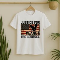 Justice For Peanut The Squirrel Vintage Usa Flag T-Shirt