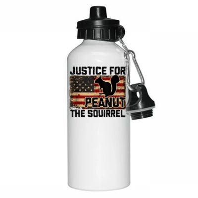 Justice For Peanut The Squirrel Vintage Usa Flag Aluminum Water Bottle