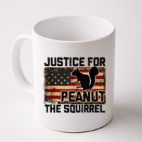 Justice For Peanut The Squirrel Vintage Usa Flag Coffee Mug