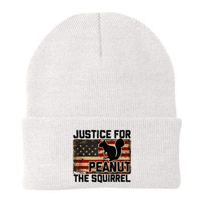 Justice For Peanut The Squirrel Vintage Usa Flag Beanie