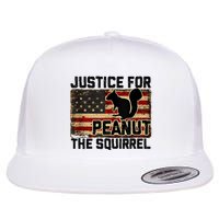 Justice For Peanut The Squirrel Vintage Usa Flag Flatbill Hat