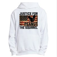 Justice For Peanut The Squirrel Vintage Usa Flag Urban Pullover Hoodie