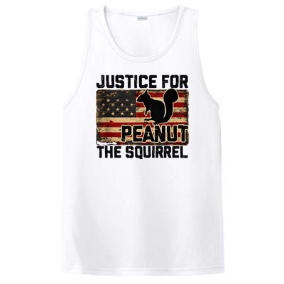 Justice For Peanut The Squirrel Vintage Usa Flag PosiCharge Competitor Tank