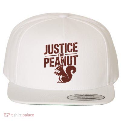 Justice For Peanut The Squirrel Wool Snapback Cap