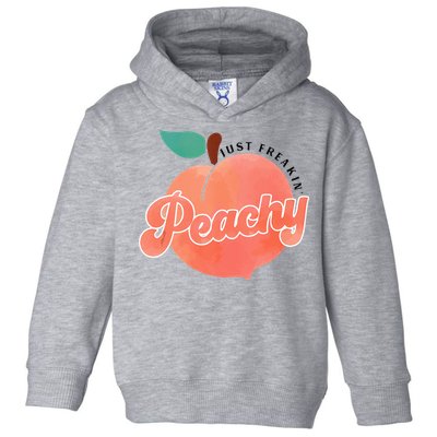 Just Freakin Peachy Hippie Summer Apparel Tee Gift Toddler Hoodie