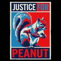 Justice For Peanut The Squirrel P’Nut Pnut Squirrel T Min 7-Panel Snapback Hat