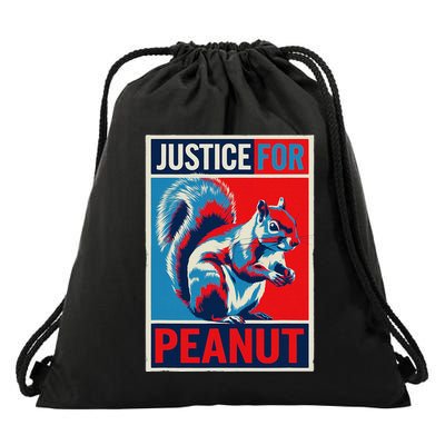 Justice For Peanut The Squirrel P’Nut Pnut Squirrel T Min Drawstring Bag