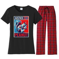 Justice For Peanut The Squirrel P’Nut Pnut Squirrel T Min Women's Flannel Pajama Set