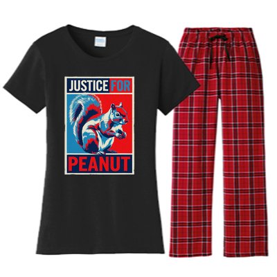 Justice For Peanut The Squirrel P’Nut Pnut Squirrel T Min Women's Flannel Pajama Set