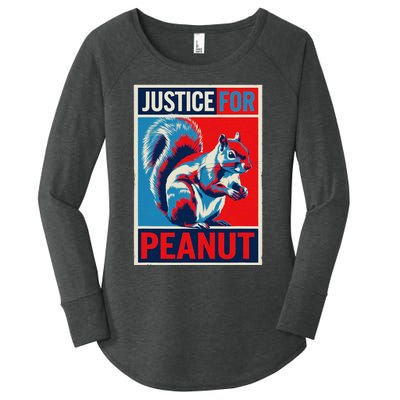 Justice For Peanut The Squirrel P’Nut Pnut Squirrel T Min Women's Perfect Tri Tunic Long Sleeve Shirt