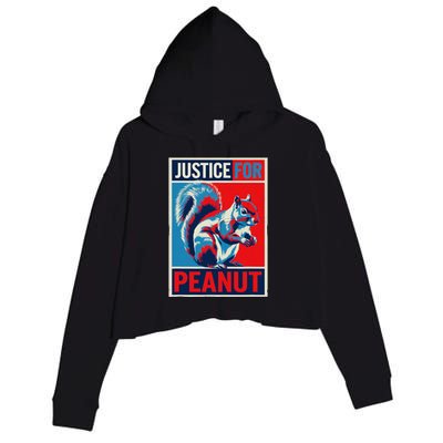 Justice For Peanut The Squirrel P’Nut Pnut Squirrel T Min Crop Fleece Hoodie