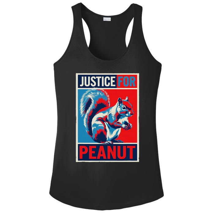 Justice For Peanut The Squirrel P’Nut Pnut Squirrel T Min Ladies PosiCharge Competitor Racerback Tank