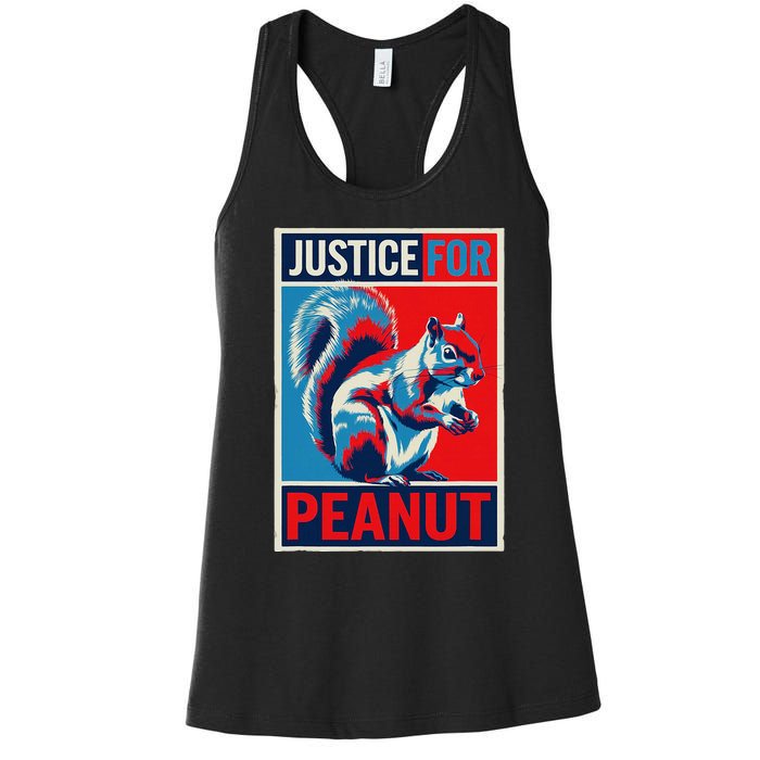 Justice For Peanut The Squirrel P’Nut Pnut Squirrel T Min Women's Racerback Tank