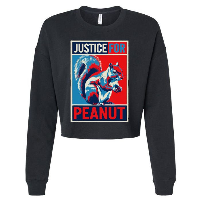 Justice For Peanut The Squirrel P’Nut Pnut Squirrel T Min Cropped Pullover Crew