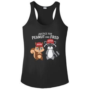 Justice For Peanut The Squirrel & Fred The Racoon Ladies PosiCharge Competitor Racerback Tank