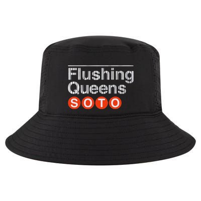 Juan Flushing Queens Platform Sign Cool Comfort Performance Bucket Hat
