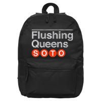 Juan Flushing Queens Platform Sign 16 in Basic Backpack