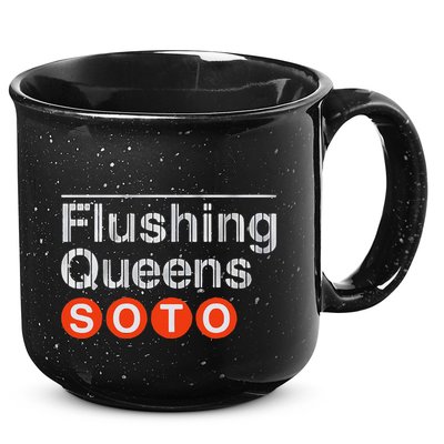 Juan Flushing Queens Platform Sign 15oz Campfire Ceramic Mug