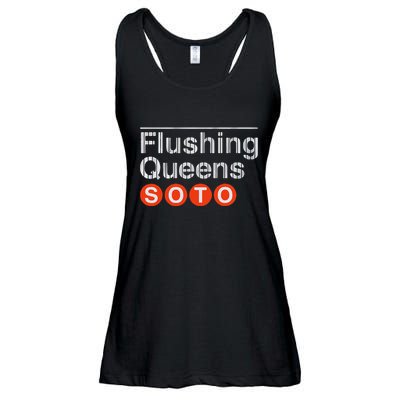 Juan Flushing Queens Platform Sign Ladies Essential Flowy Tank